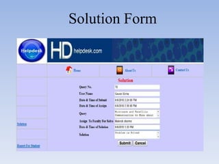 Solution Form
 