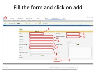 Fill the form and click on add