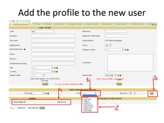 Add the profile to the new user