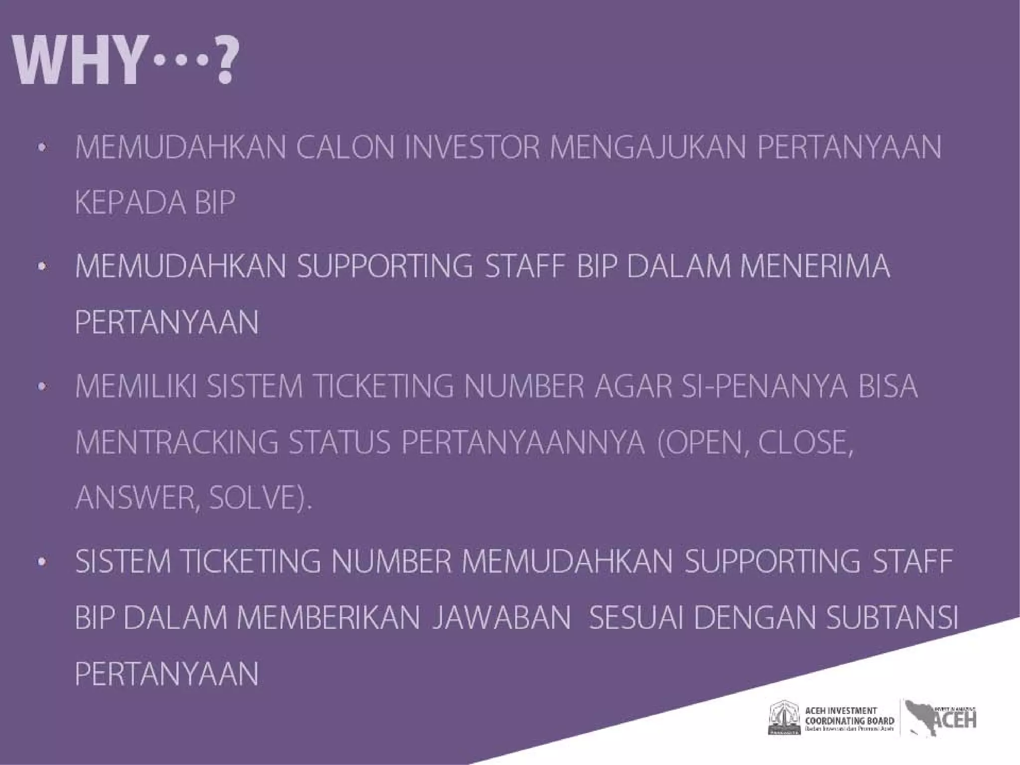 Helpdesk BIP Overview