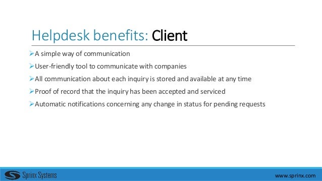 Help Desk Benefits For All Users