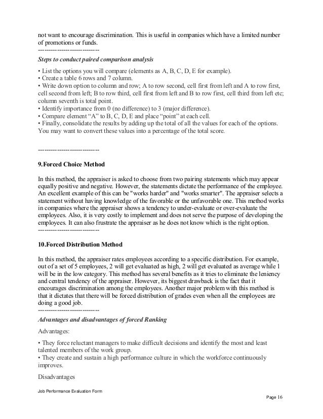 Help Desk Engineer Performance Appraisal