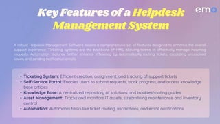 Helpdesk Management System Features and Benefits | PPT