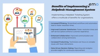 Helpdesk Management System Features and Benefits | PPT