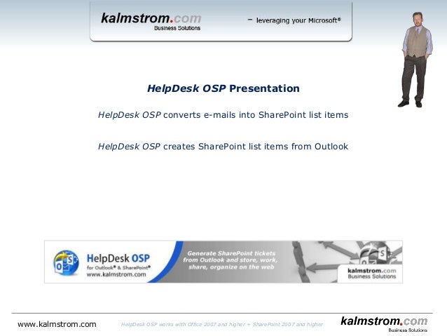 Helpdesk For Outlook And Sharepoint