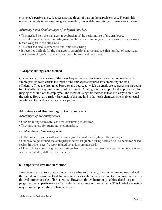 Help Desk Support Technician Performance Appraisal