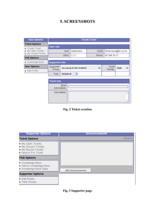 Help desk system report | PDF
