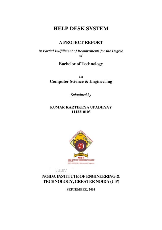 Help Desk System Report