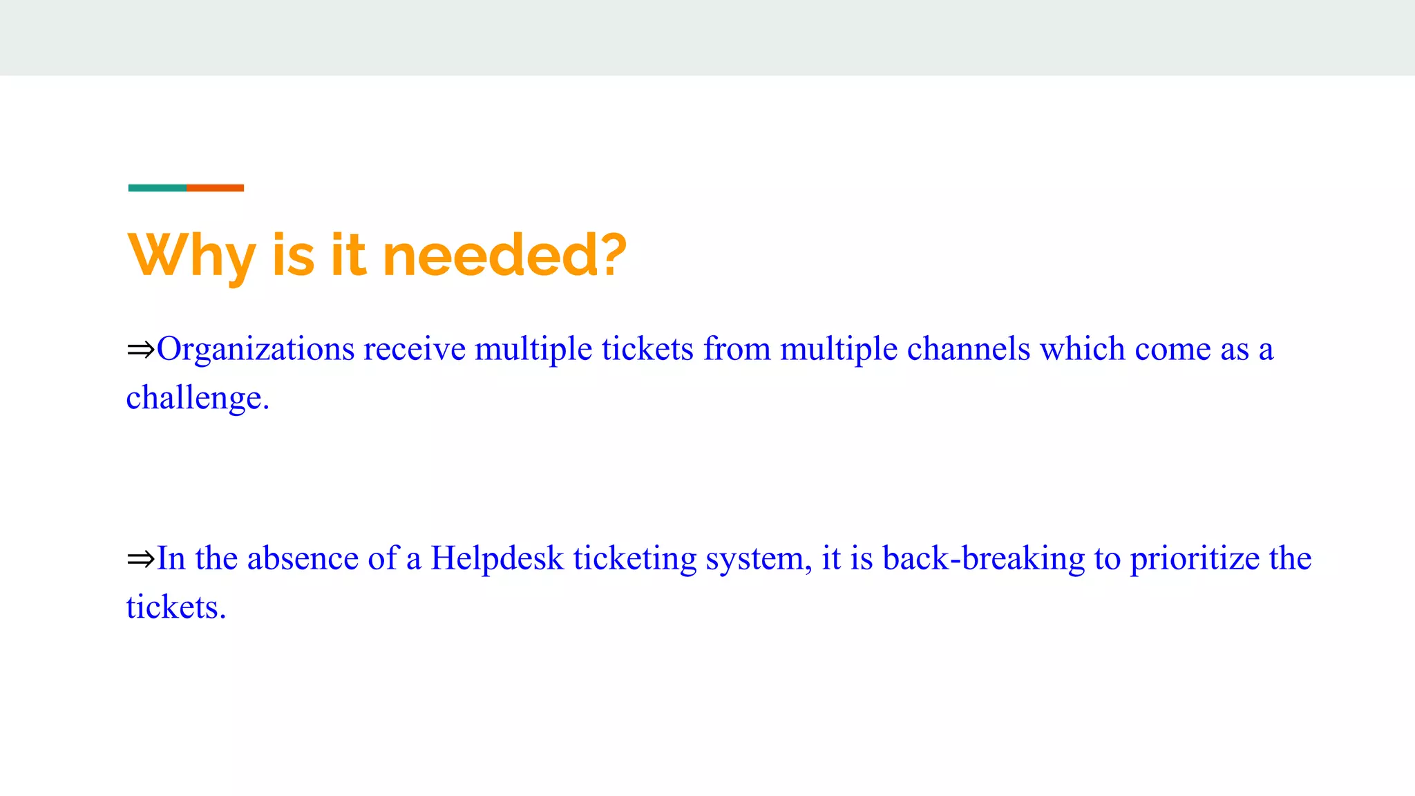 Helpdesk ticketing system
