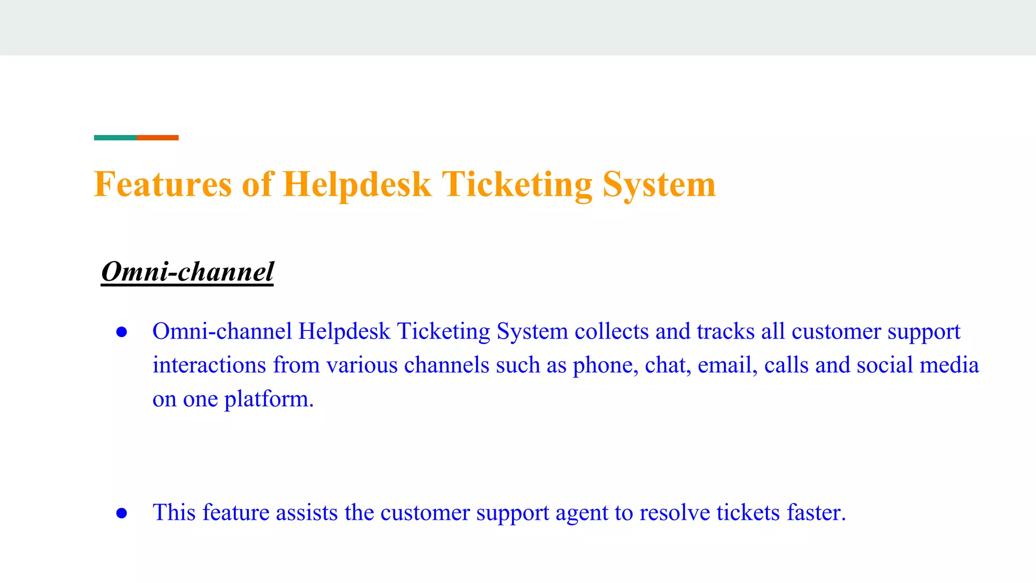 Helpdesk ticketing system