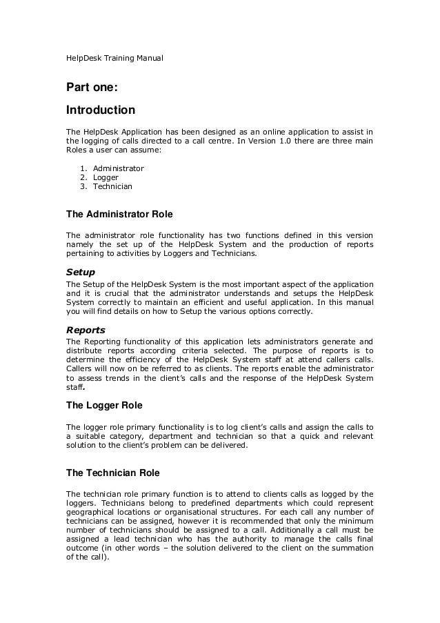 Help Desk Procedures Template from image.slidesharecdn.com