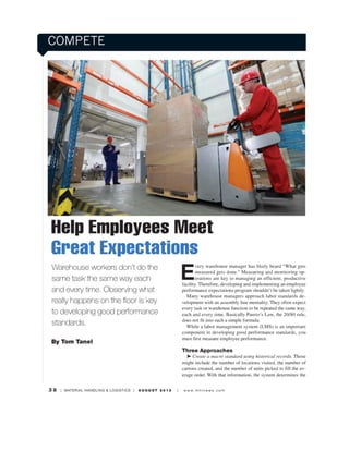 Help employees meet great expectations -mh&l august 2012