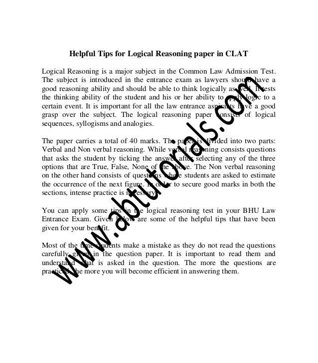 reasoning paper Verbal reasoning practice test practice questions the front page of this booklet provides practice examples to show you what the questions on the. reasoning paper Verbal reasoning practice test practice questions the front page of this booklet provides practice examples to show you what the questions on the.