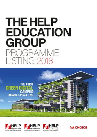 THEHELP
EDUCATION
GROUP
PROGRAMME
LISTING 2018
1st CHOICE
 