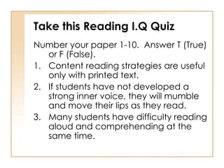 Helping Struggling Readers