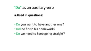 Helping (auxiliary) verbs  english- M. van Eijk