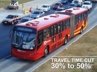 TRAVEL TIME CUT
30% to 50%
 