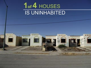 1of 4 HOUSES
IS UNINHABITED
 