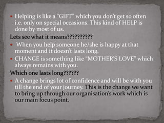 Helping hands | PPTX