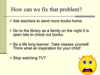 Helping our kids read better | PPT