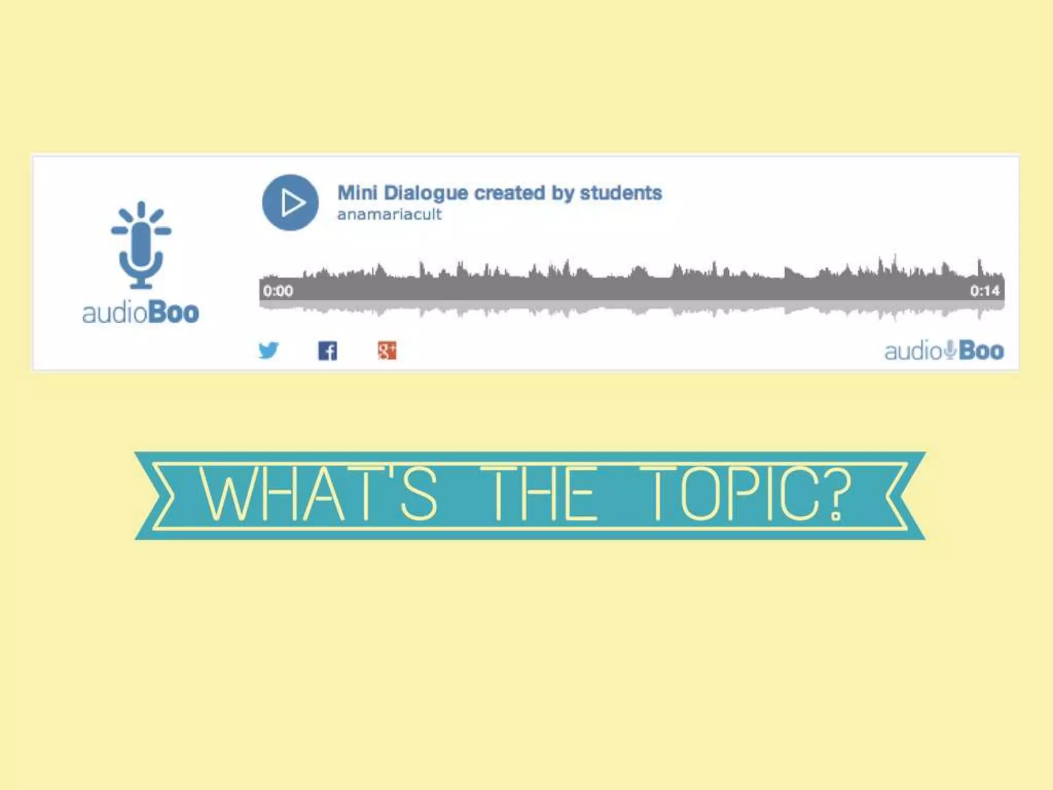 Helping students to speak and write