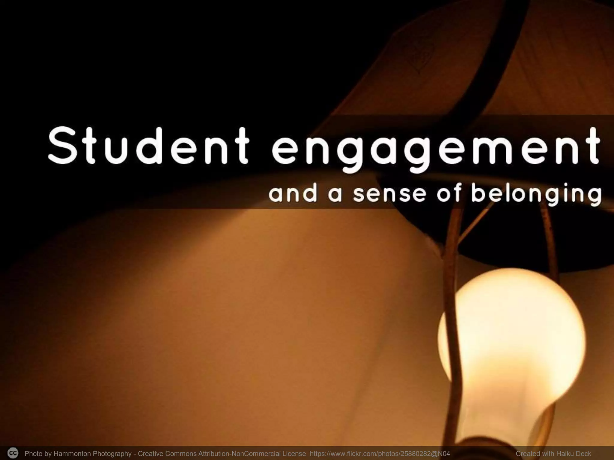 Photo by Hammonton Photography - Creative Commons Attribution-NonCommercial License https://www.flickr.com/photos/25880282@N04 Created with Haiku Deck
 