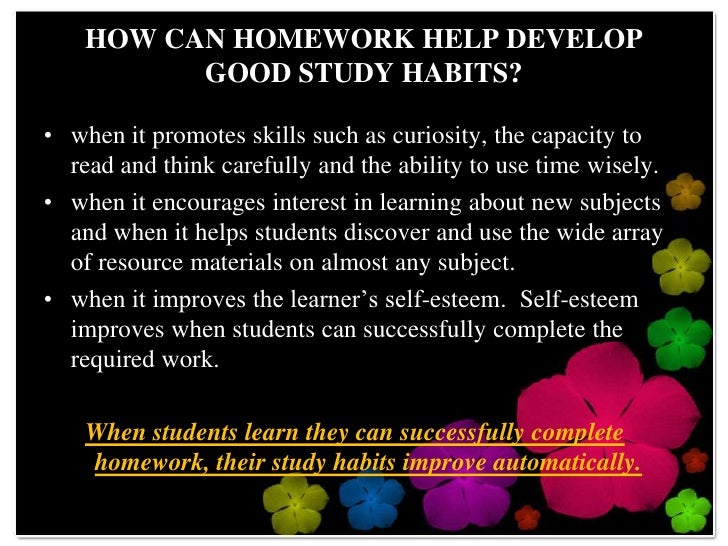How can homework help learning