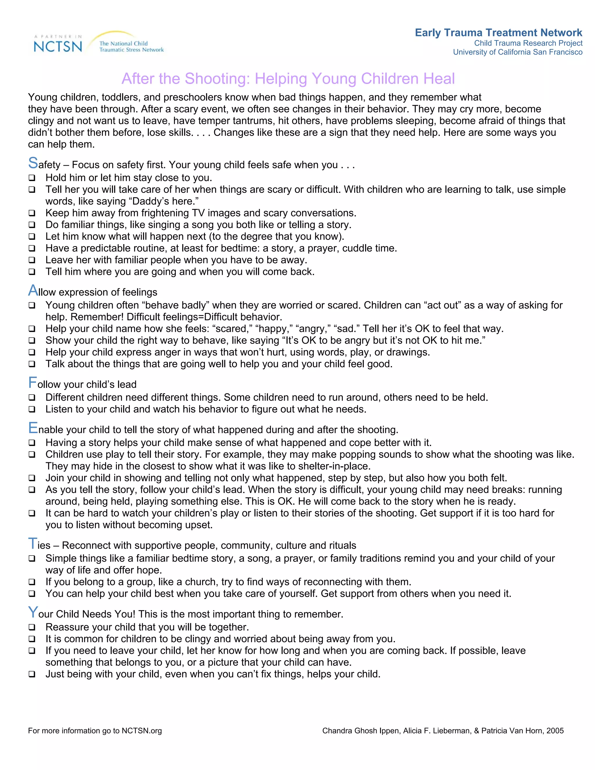 Early Trauma Treatment Network
