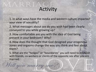 How Do You Spell Intimacy? Men: S  -  E  -  X Women: T - A – L - K 