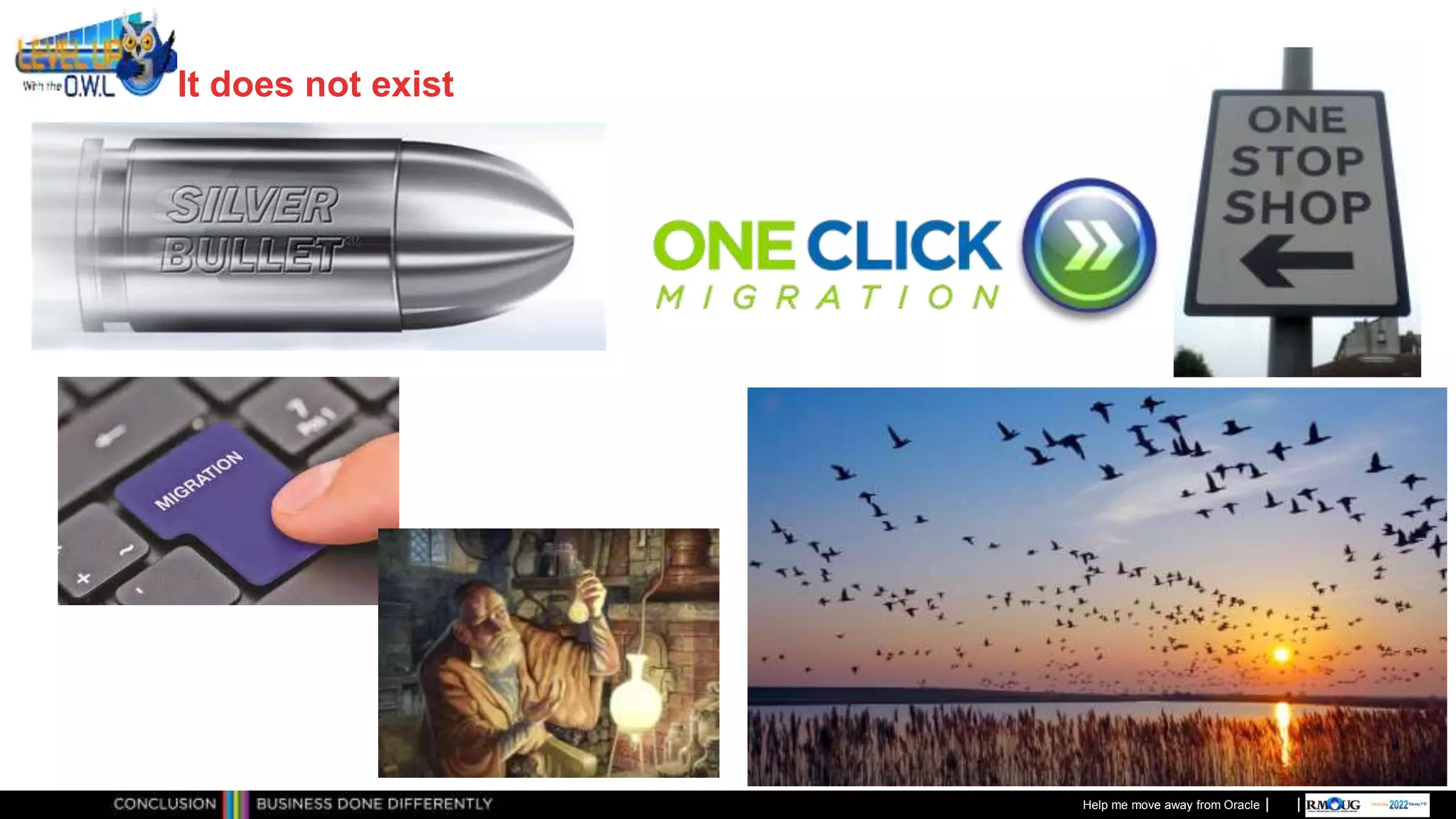 Classificatie: Public
Publiek
It does not exist
Help me move away from Oracle
 