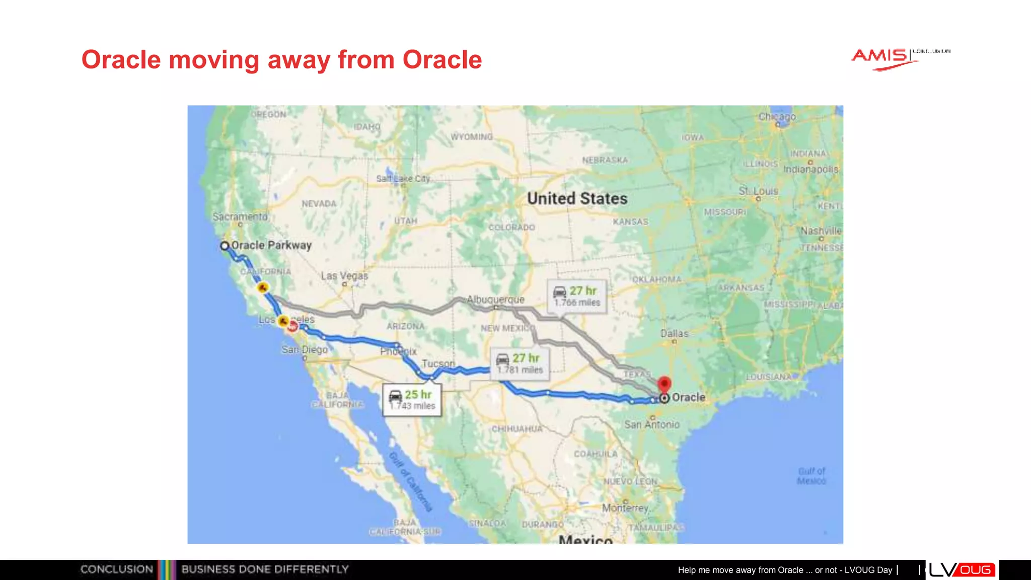 Classificatie: Public
Publiek
Oracle moving away from Oracle
Help me move away from Oracle ... or not - LVOUG Day
 