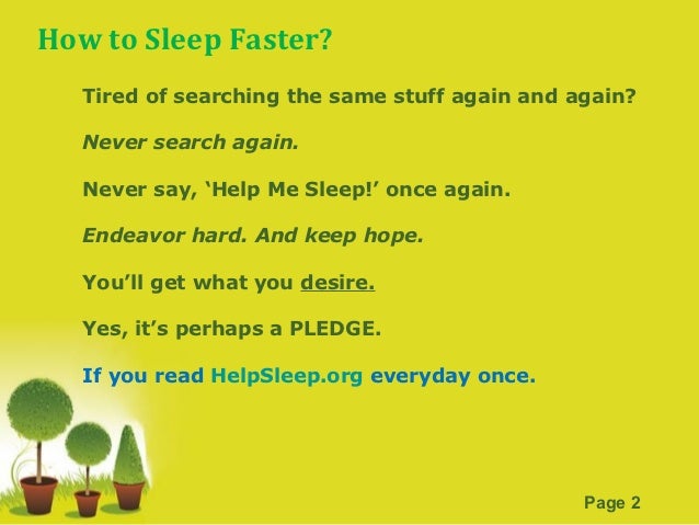 Help me sleep
