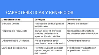 CARACTERÍSTICAS Y BENEFICIOS
 
