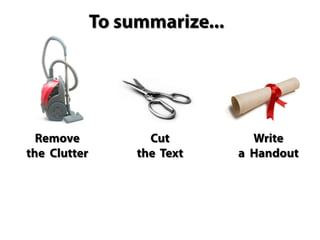 Help, My Presentation Sucks! 3 emergency ideas to help your presentation