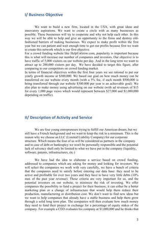 Final report of our crowdfunding project | PDF