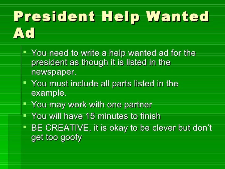 Tips for writing help wanted ads