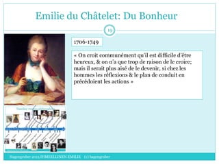Emilie Du Chatelet Metaphysics Science