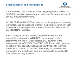 Director Jan Jackholt (EBRD) - EBRD and Procurement | PPTX