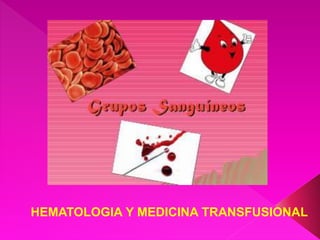 HEMATOLOGIA Y MEDICINA TRANSFUSIONAL 
 