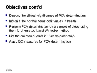 Pcv Value Lab Hema I Chapter 10_PCV how understand pcv(packed cell volume) | PPT