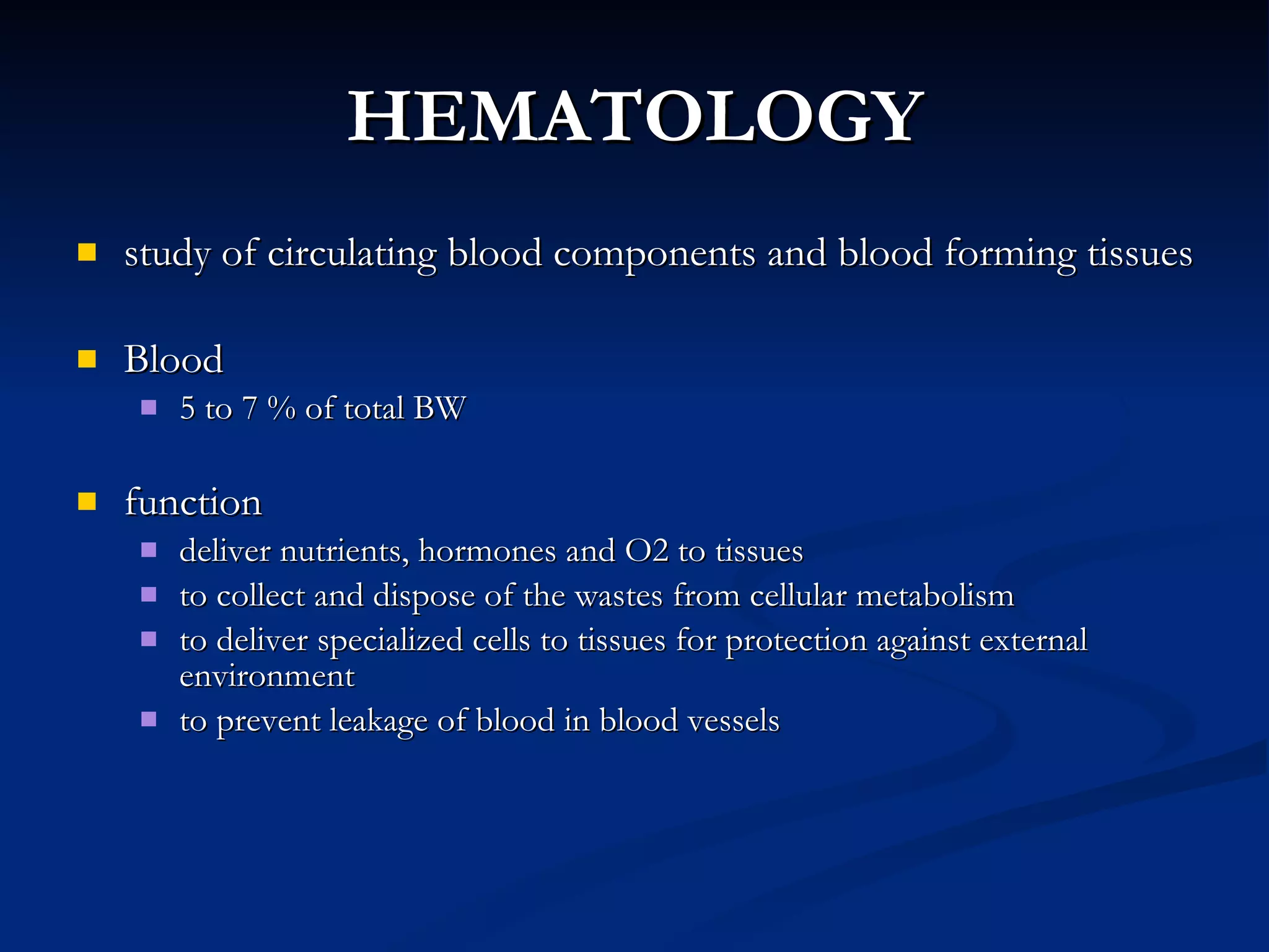 Hema intro anemia | PPT