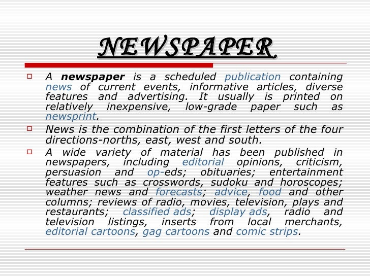 Essay about importance of reading newspaper