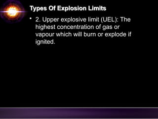 Explosion limits and factors affecting explosion limits | PPTX