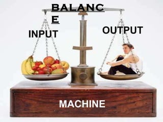 BALANCE OUTPUT MACHINE INPUT 