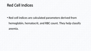Comprehensive Guide to Hematocrit and Red Cell Indices in Clinical ...