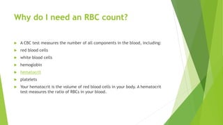 Hematocrit & rbc | PPTX