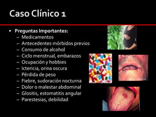 Escleras ictéricas, hemorragias retinales