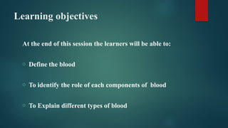Comprehensive Overview of the Hematological System and Blood Components ...