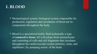 Comprehensive Overview of the Hematological System and Blood Components ...