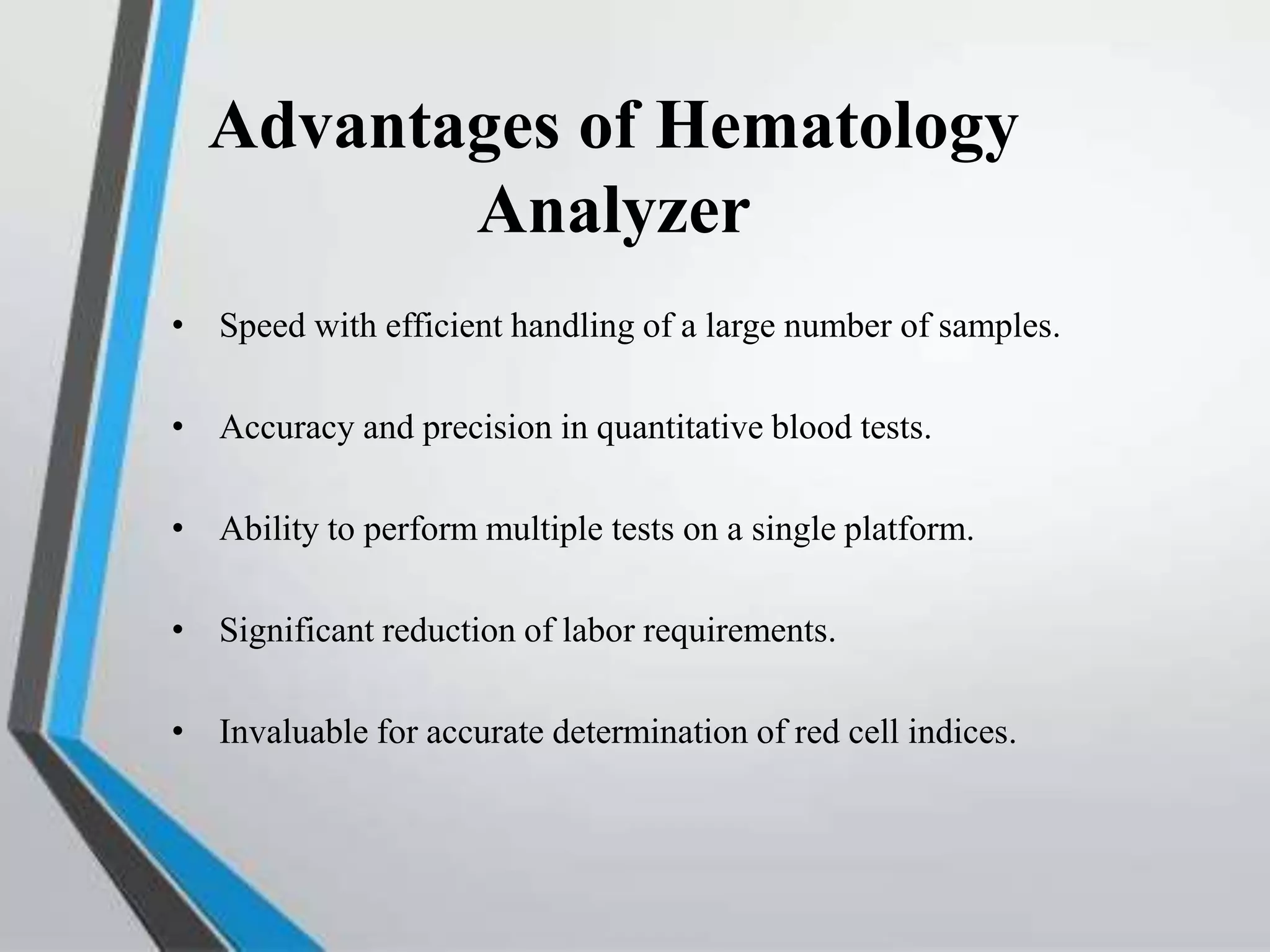 Hematology auto analyzer | PPTX